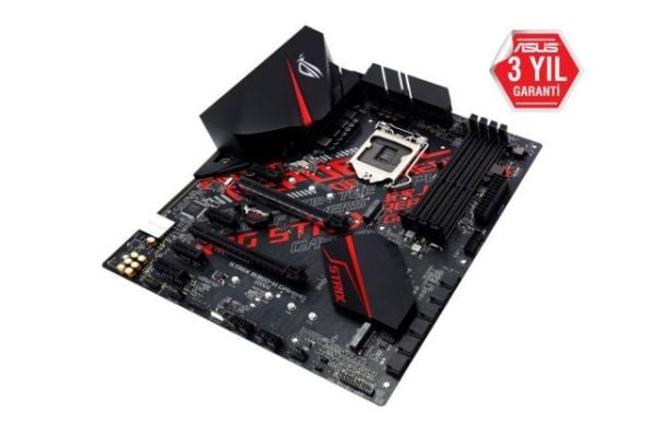 ROG-STRIX-B360-H-G Intel B360 1151 DDR4 2666MHz HDMI/DVI M2 USB3.1 AURA RGB Anakart