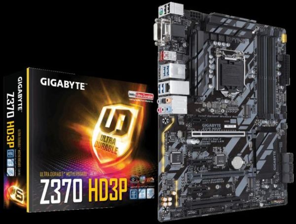 Z370-HD3P Intel Z370 1151 DDR4 4000MHz VGA/DVI/HDMI Anakart