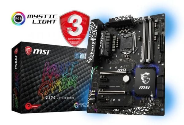 Z370-KRAIT-GAMING Intel Z370 1151 DDR4 4000MHz HDMI/DVI Gaming Anakart