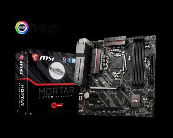 Z370MMORTAR Intel Z370 1151 DDR4 4000MHz DVI/VGA Gaming Anakart