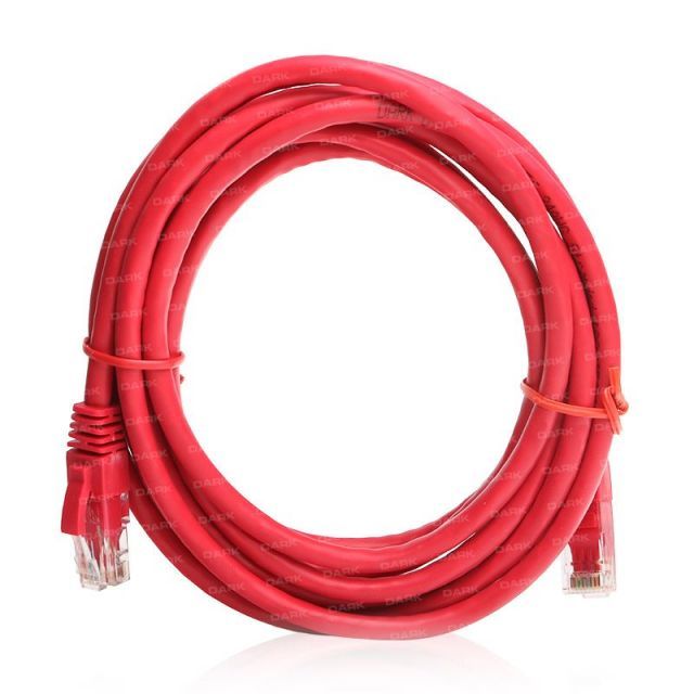 DK-CB-NT6U300R CAT6 3M Cu Awg 24/7 UTP Kırmızı Patch Network Kablosu