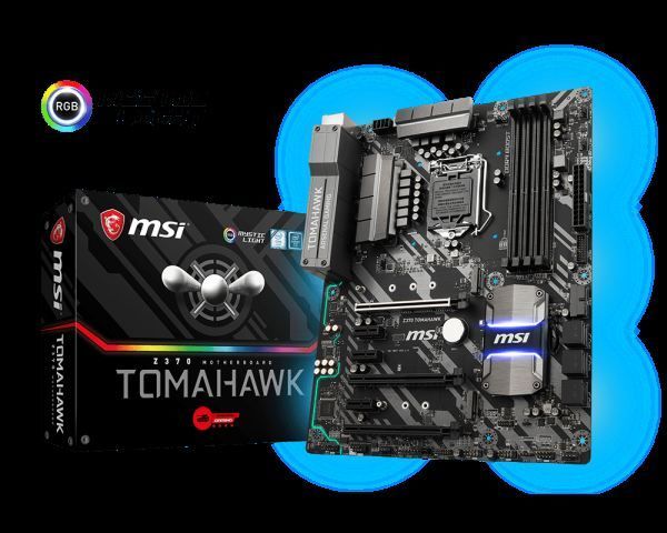 Z370TOMAHAWK Intel Z370 1151 DDR4 4000MHz DVI/VGA Gaming Anakart