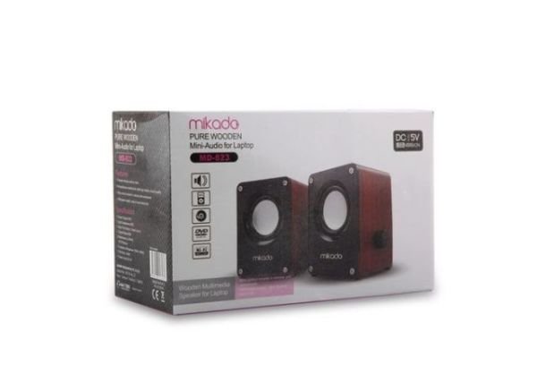 MD-823 USB 2.0 3W*2 Siyah Hoparlör