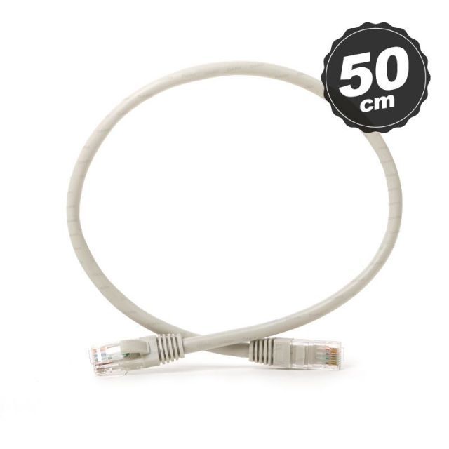 DK-CB-NT6U50G CAT6 0.50M UTP Awg 24/7 Bakır Gri Network Kablosu
