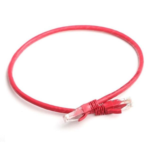 DK-CB-NT6U50R CAT6 0.5M Cu Awg 24/7 UTP Kırmızı Patch Network Kablosu