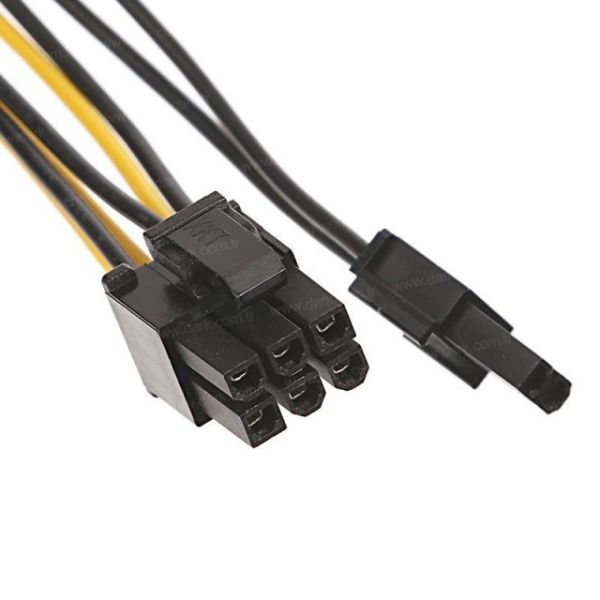 DK-CB-P104 2x Molex 4pin/6+2pin PCI-E Dönüştürücü Güç Kablosu