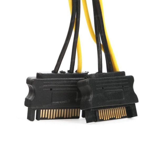 DK-CB-P203 6+2 PCI-E Dönüştürücü (2x Sata Güç/6+2 PCI-E)Güç Kablosu