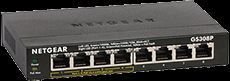 GS308P-100PES Net 8 Port 10/100/1000 Gigabit Switch