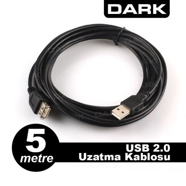 DK-CB-USB2EXTL500 5M USB 2.0 Uzatma Kablosu