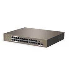 TEF1126P TEF1126P-24-250W 24 Port 10/100Mbps +1 Gigabit/SFP Slotl Switch 24 Port