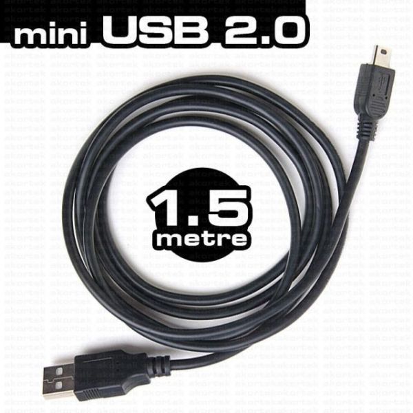 DK-CB-USB2MINI 1.5M USB 2.0 USB - Mini USB 5 Pin Kablo