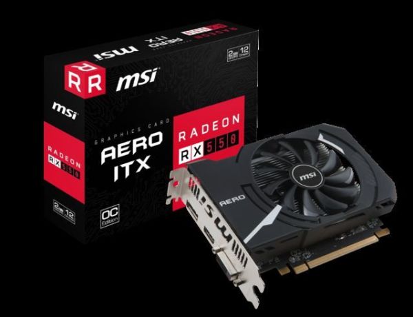 RX550AEROITX2GOC RX 550 2G 128B GDDR5 DVI-HDMI-DP OC AMD EKRAN KARTI