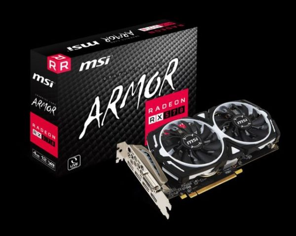 RX570ARMOR4G RX570 4GB 256B GDDR5 DVI/HDMI/DP AMD Gaming Ekran Kartı