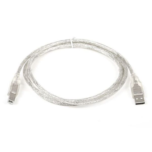 DK-CB-USB2PRNL152 1,5 Metre USB 2.0 Şeffaf Prınter Yazıcı Kablosu