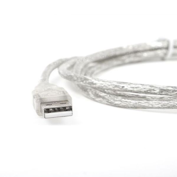DK-CB-USB2PRNL152 1,5 Metre USB 2.0 Şeffaf Prınter Yazıcı Kablosu