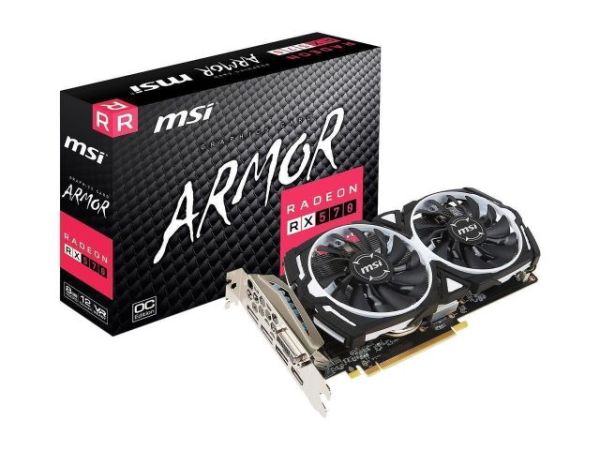 RX-570-ARMOR-8G-OC RX570 8GB 256B GDDR5 DVI/HDMI/DP AMD Gaming Ekran Kartı