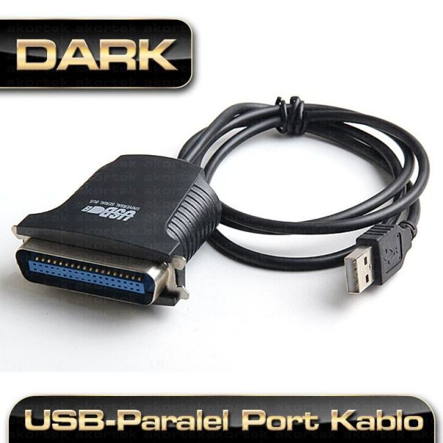 DK-CB-USB2XLPT 1,5 Metre USB 2.0 LPT-Paralel Printer Kablosu