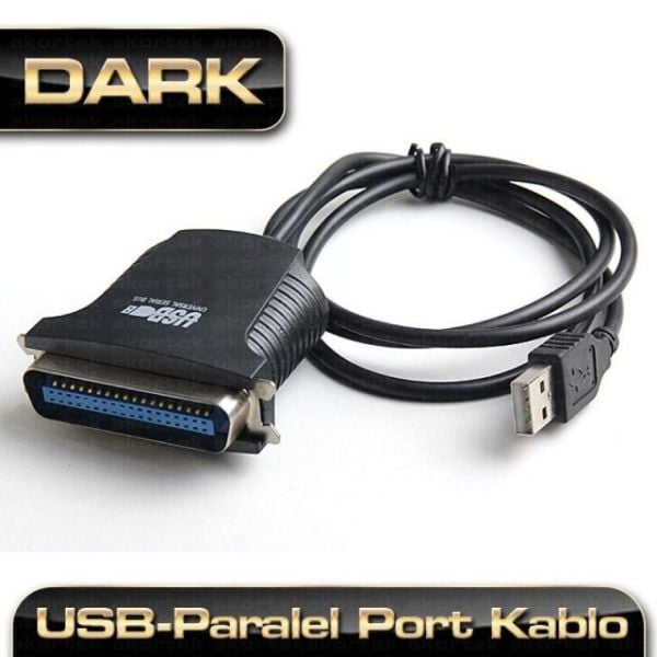 DK-CB-USB2XLPT 1,5 Metre USB 2.0 LPT-Paralel Printer Kablosu