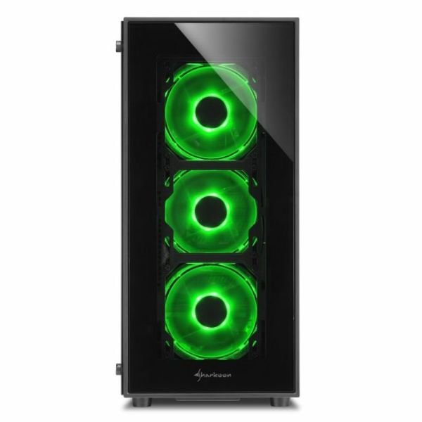 TG5-GREEN Cam Pencereli 4xYeşil LED Fanlı 2xUSB3.0 ATX Kasa