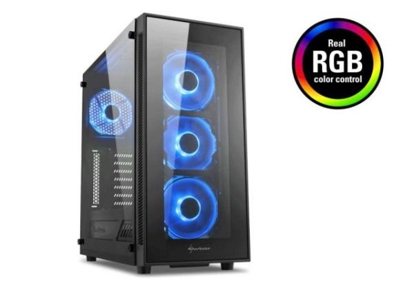 TG5-RGB Pencereli Powersız 4xLED FanLI Mid Tower ATX RGB Kasa