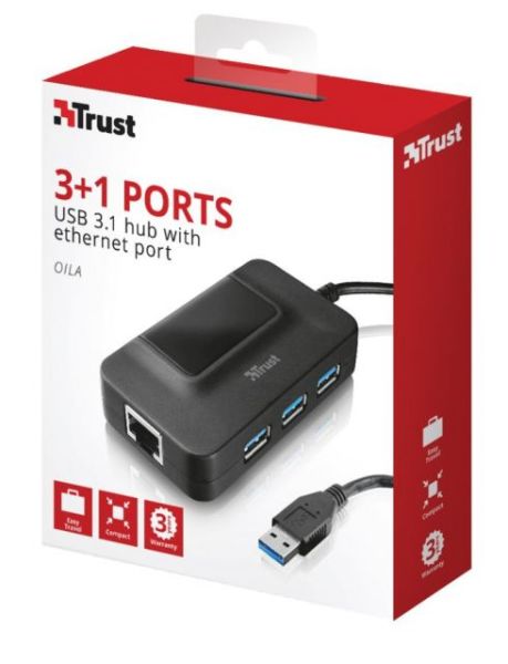 20789 USB3.0 Hub 3 Port Network Port Çoklayıcı