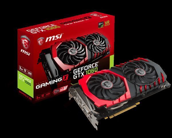 GTX1060-GAMING-X-3 GTX1060 3GB 192B GDDR5 DVI/HDMI/DP Nvidia Gaming Ekran Kartı
