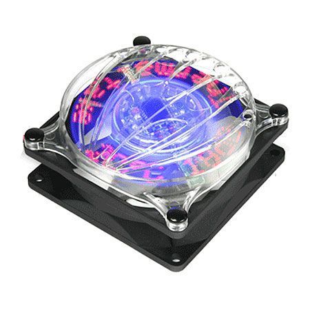 A2461 Kırmızı Ledli, Thermaltake, Derece ve Desibel seviyesi yazılı, 80MM