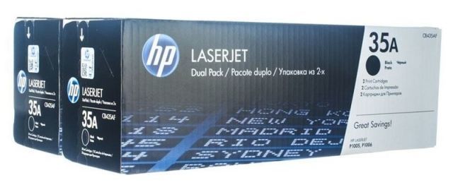 CB435AF NO 35A 2'li Paket Siyah 1500 Sayfa Lazer Toner
