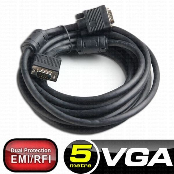 DK-CB-VGAL500 5M M/M Monitör PC Arası VGA Data Görüntü Kablosu