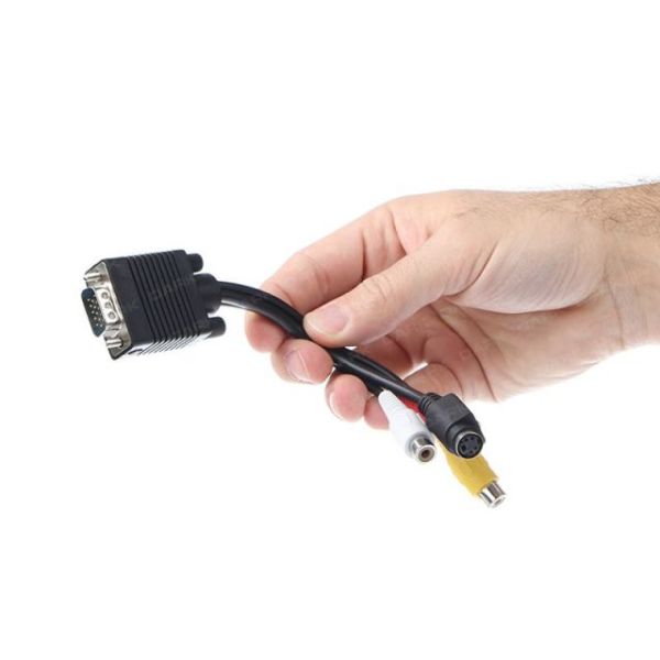 DK-CB-VGAXS35 VGA- S-VİDEO ve 3.5mm Komposite Çevirici Bağlantı Kablosu
