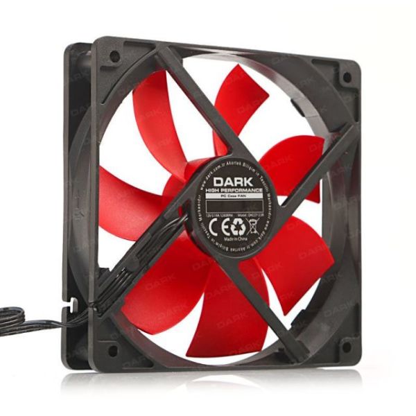 DKCCF123R 120mm Kırmızı Kanatlı Kasa Fanı