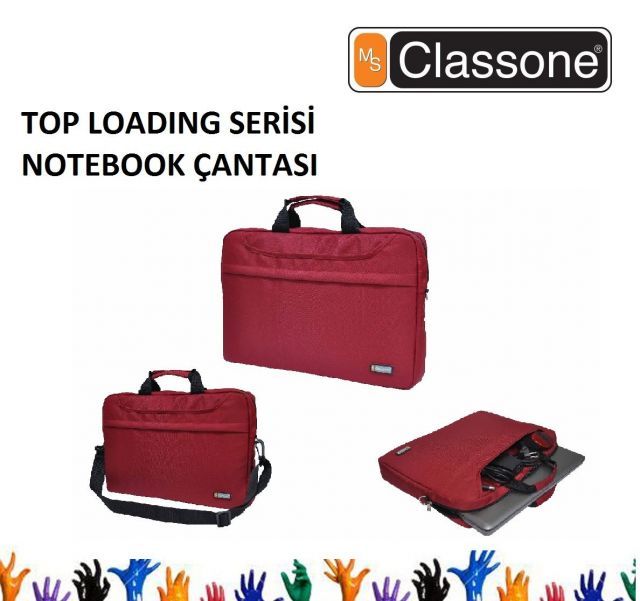 TL2562 15.6''Toploading Serisi Kırmızı Notebook Çantası