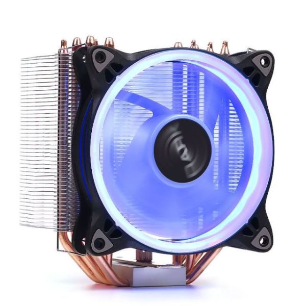 DKCCX124B Freezer X124 120mm Mavi Halka LED'li İntel (115X+2066) /Amd İşlemci Soğu