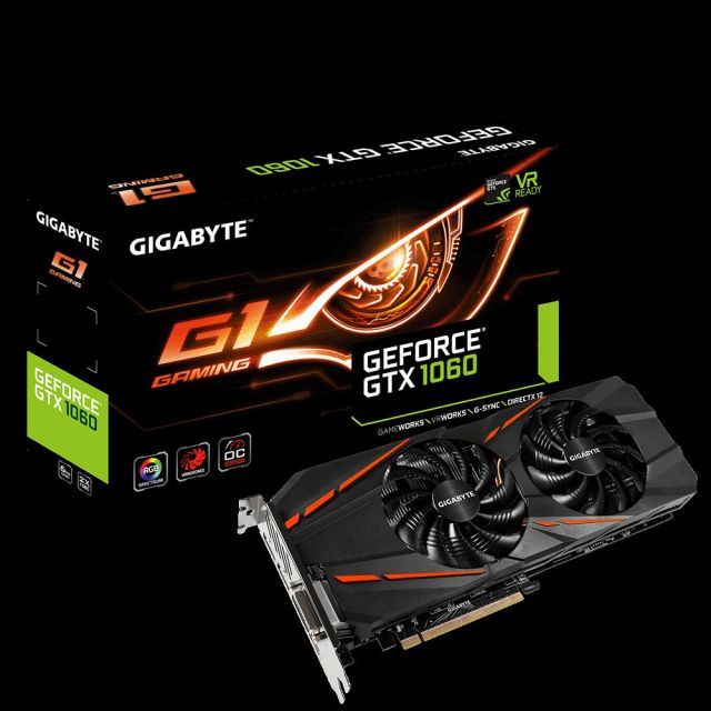 GV-N1060G1-GAM-6GD GTX1060 6GB 192B GDDR5 HDMI/DP/DVID Nvidia Gaming Ekran Kartı