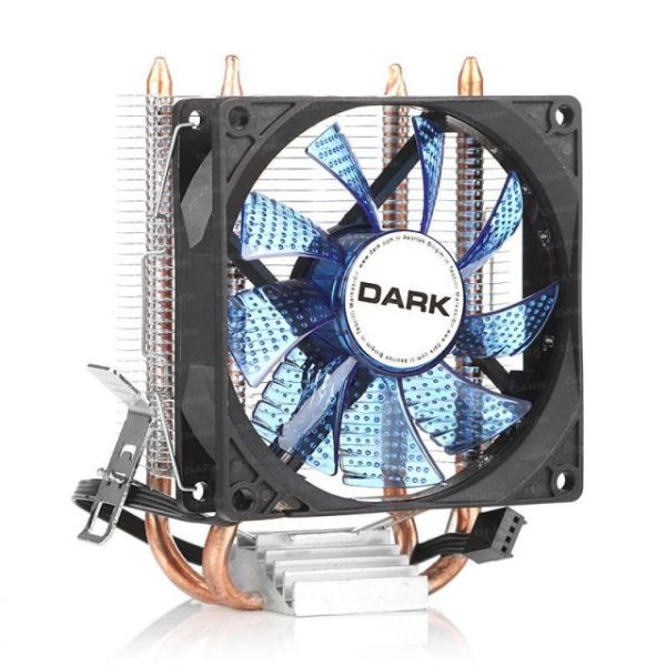DKCCX92BL Freezer X92BL 92mm 4pin PWM Mavi Led Fanlı 2x Isı Borusu,İşlemci Sogut