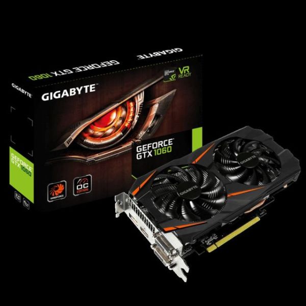 GV-N1060WF2OC-6GD GTX1060 6GB 192B GDDR5 HDMI/DVID/DP Nvidia Gaming Ekran Kartı