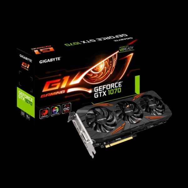 GV-N1070G1-GAM-8GD GTX1070 8GB 256B GDDR5 DVID/HDMI/DP Nvidia Gaming Ekran Kartı