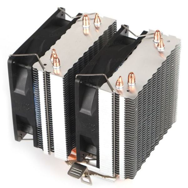 DKCCX94RD Freezer X94RD 2 X 92mm 4pin PWM Kırmızı Led Fanlı AMD/INTEL İşlemci Soğ