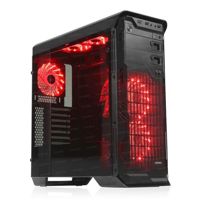 DKCHN10ADV750GD 750W Powerlı Pencereli Midi Tower Siyah Kasa
