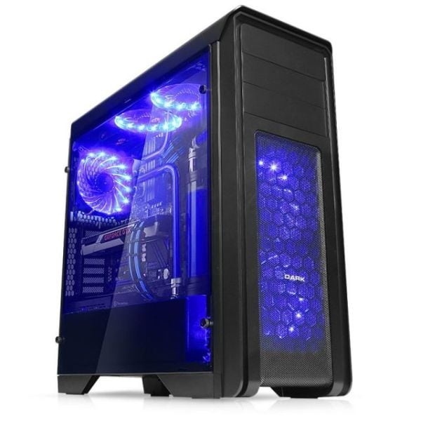 DKCHN10PRO680 N10 Pro 600W 80+ Powerlı USB3.0 5x12cm Mavi Fanlı ATX Kasa
