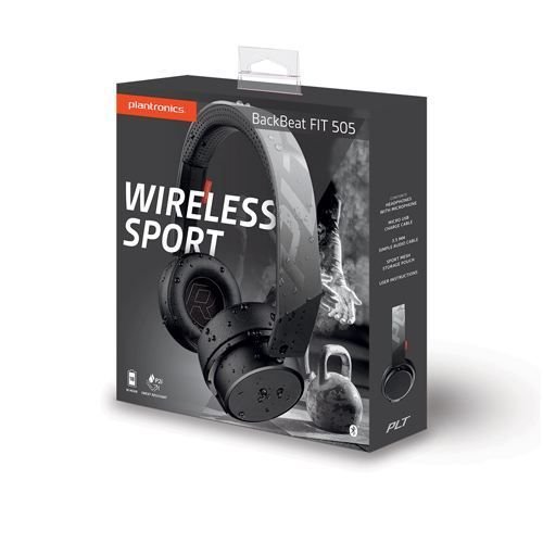 210704-99 BackBeat FIT 505 Ter Geçirmez Kablosuz+Kablolu Spor Kulaklık-Siyah
