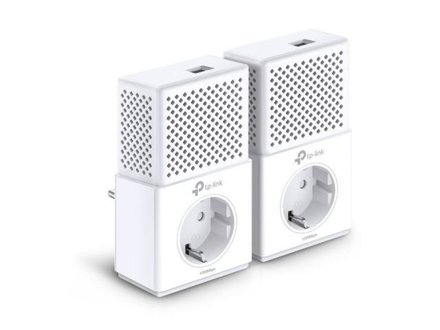 TL-PA7010PKIT Av1000 Gigabit Passthrough Powerline Starter Kit