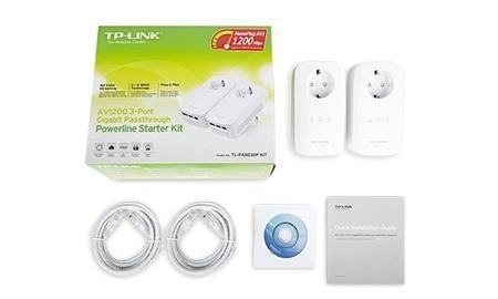 TL-PA8030PKIT AV1200 3xPort Gigabit Passthrough Powerline Başlangıç Kiti