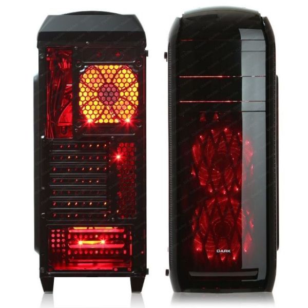 DKCHSHADOW700 700W Powerlı Pencereli Midi Tower Siyah Kasa