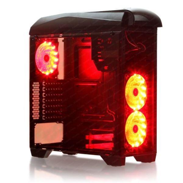 DKCHSHADOW700 700W Powerlı Pencereli Midi Tower Siyah Kasa