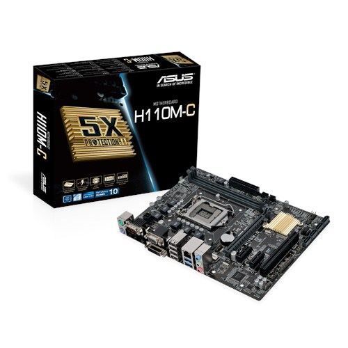 H110M-C H110M-C H110 DVI-D, D-Sub, DDR4 Max. 32GB, PCI Express 3.0/2.0