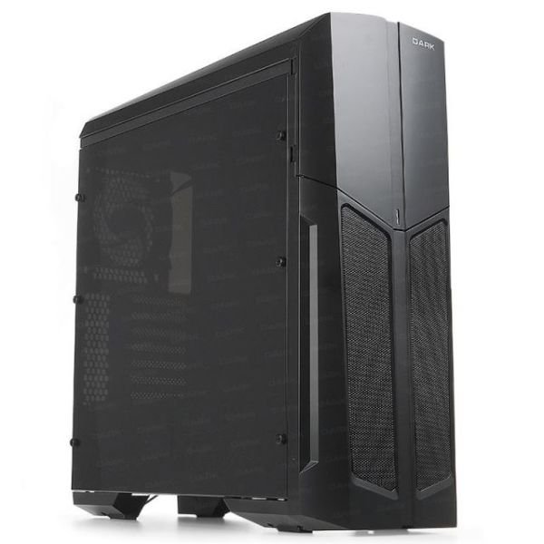 DKCHSPARTAN600 600W Powerlı Pencereli Midi Tower Siyah Kasa