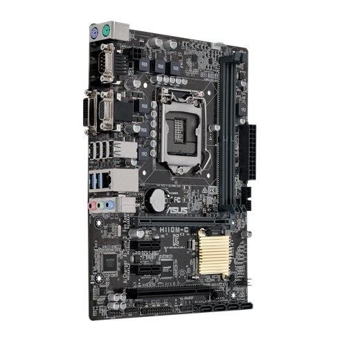 H110M-C H110M-C H110 DVI-D, D-Sub, DDR4 Max. 32GB, PCI Express 3.0/2.0