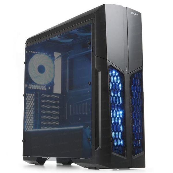 DKCHSPARTAN700 700W Powerlı Pencereli Midi Tower Siyah Kasa