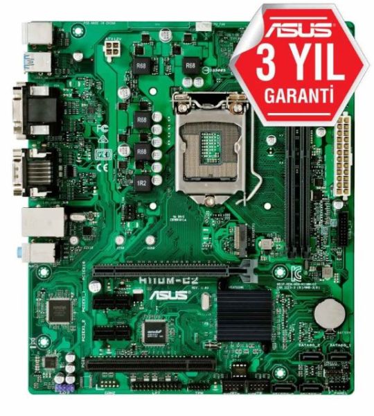 H110M-C2-CSM Intel H110 LGA1151 DDR4 2133 HDMI DVI VGA M2 USB3.1 COM LPT PCI mATX Ücr